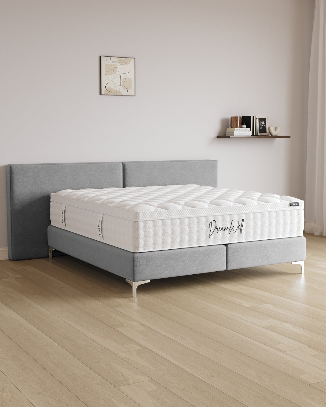 Boxspringbett Grand in Samt