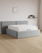 Bett mit XXL Stauraum Grand in Samt