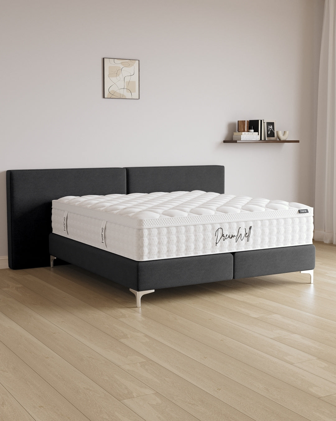 Boxspringbett Grand in Samt