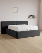 Bett mit XXL Stauraum Grand in Samt