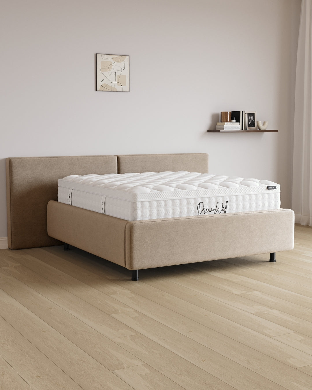 Bett mit Stauraum Pro Grand in Samt