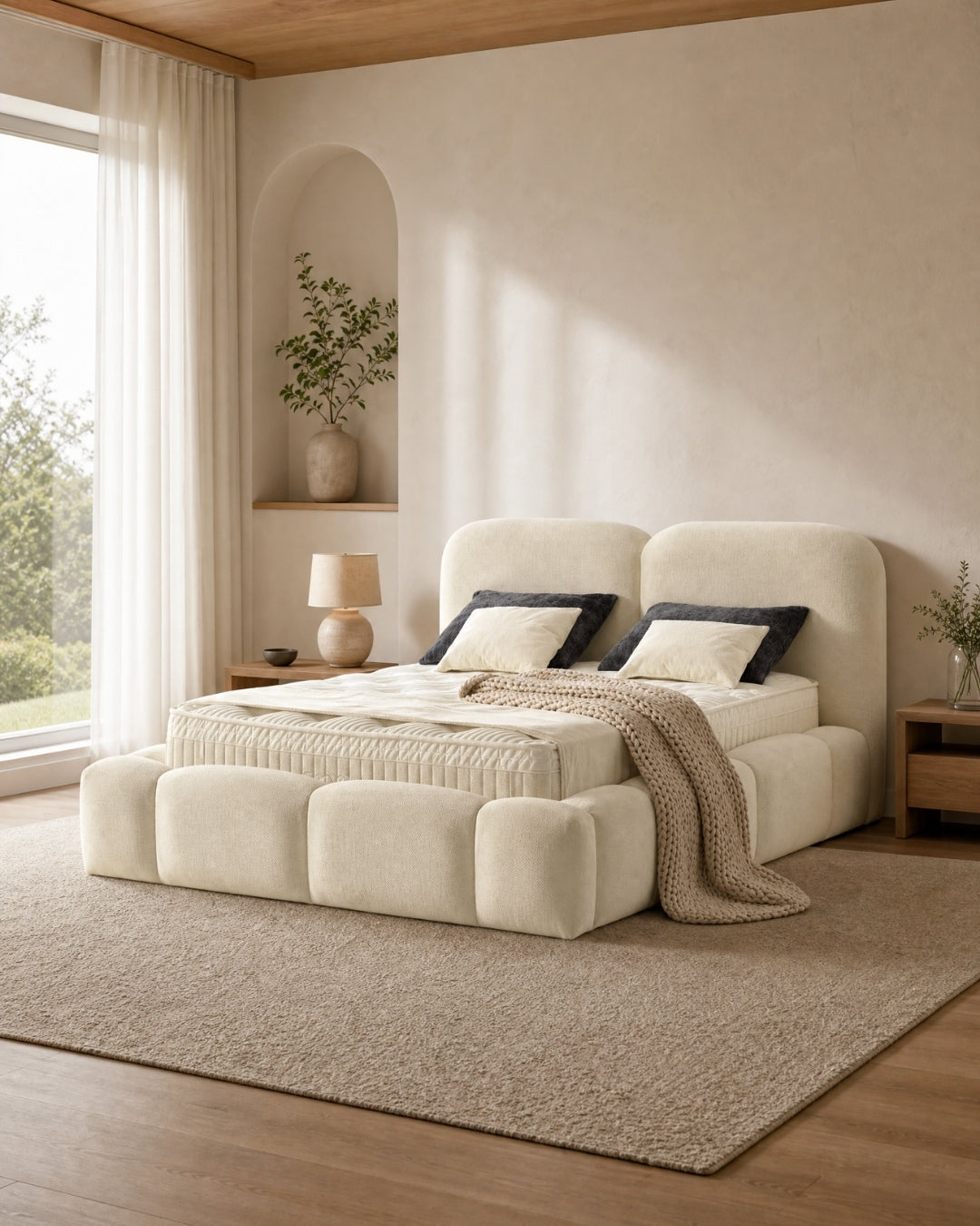 Bett mit Matratze Loddo