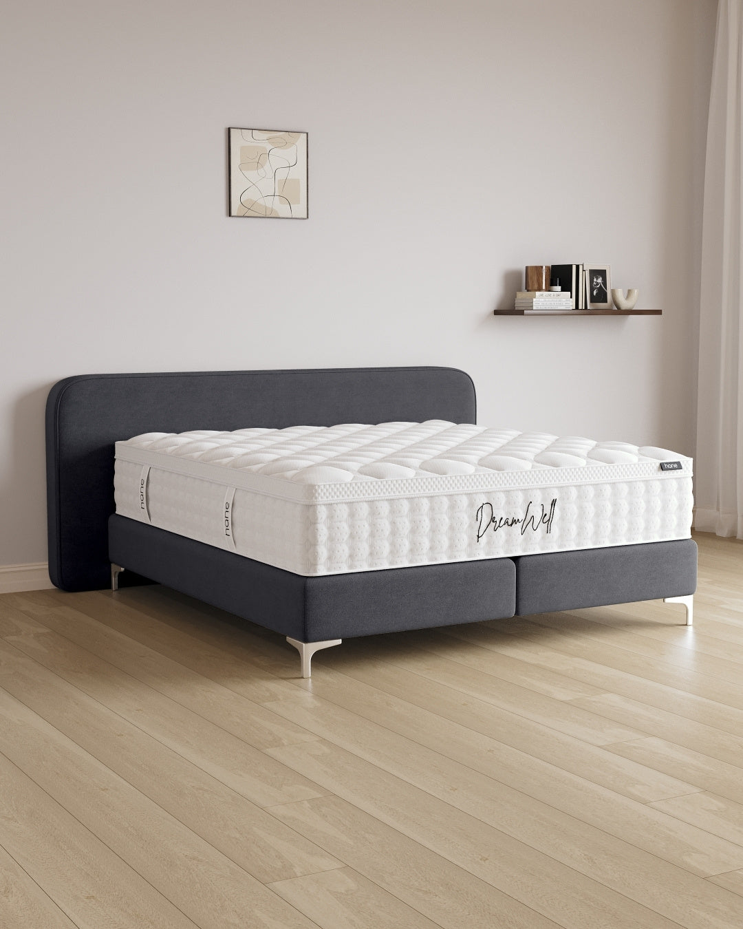 Boxspringbett Marley in Samt