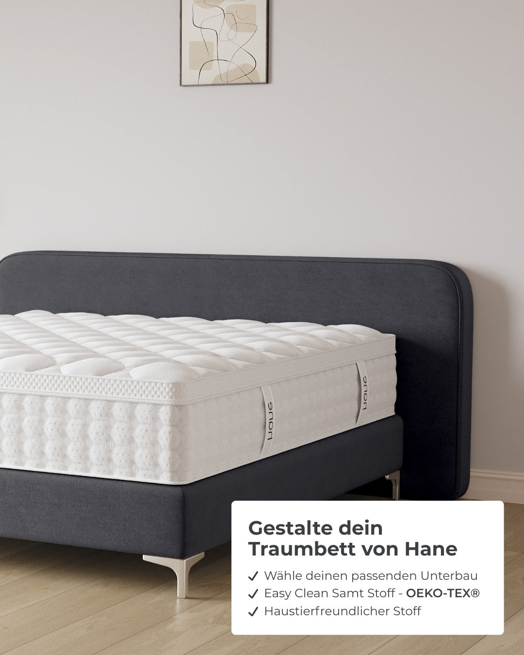 Boxspringbett Marley in Samt