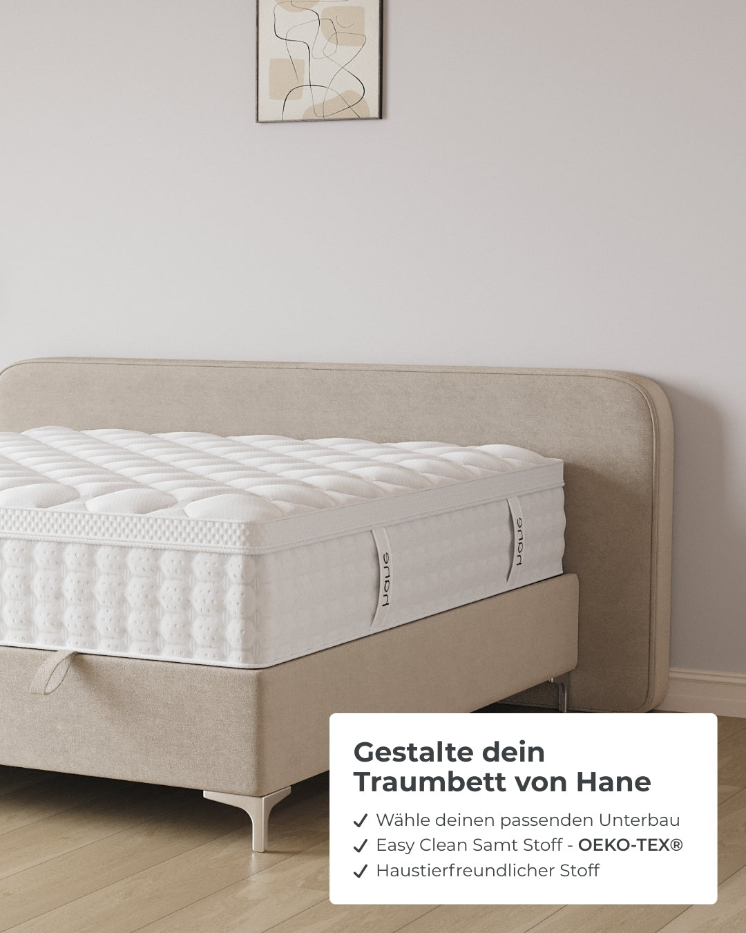 Bett mit Stauraum Marley in Samt