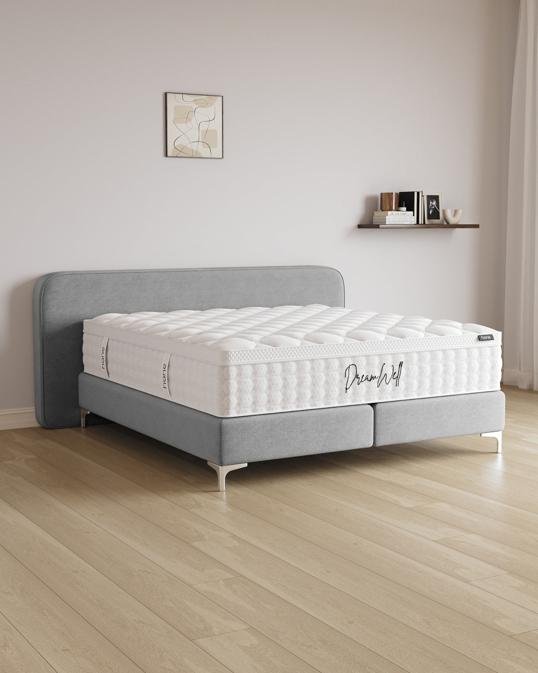 Boxspringbett Marley in Samt