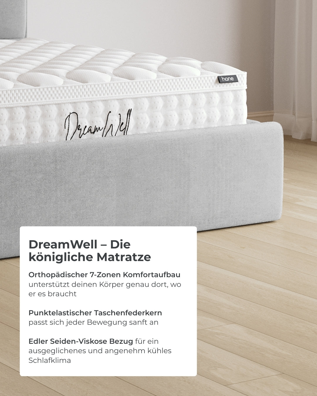 Bett mit XXL Stauraum Marley in Samt