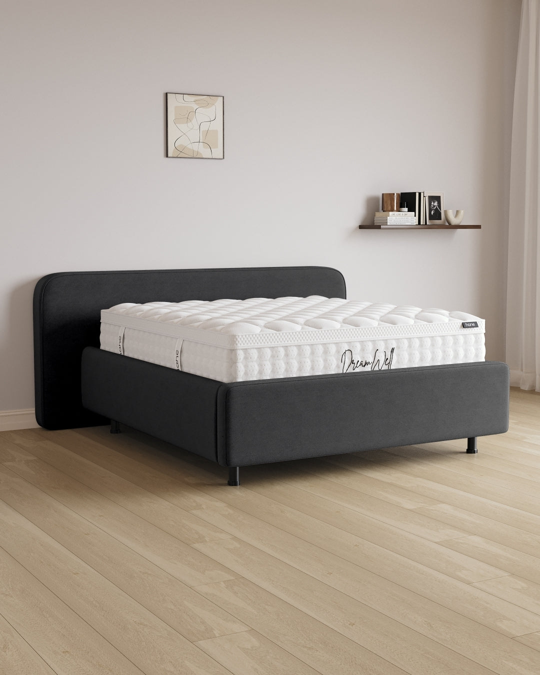 Bett mit Stauraum Pro Marley in Samt