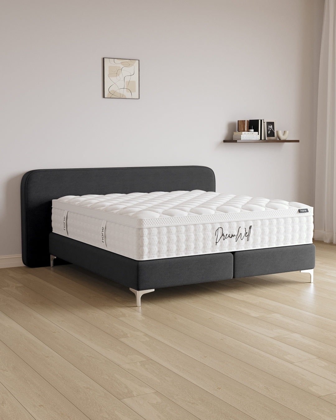 Boxspringbett Marley in Samt