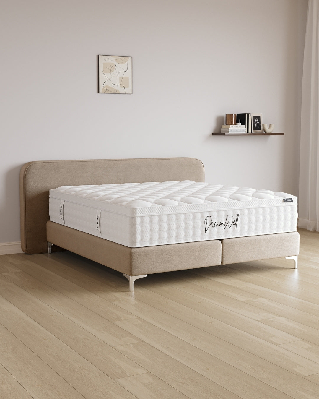 Boxspringbett Marley in Samt