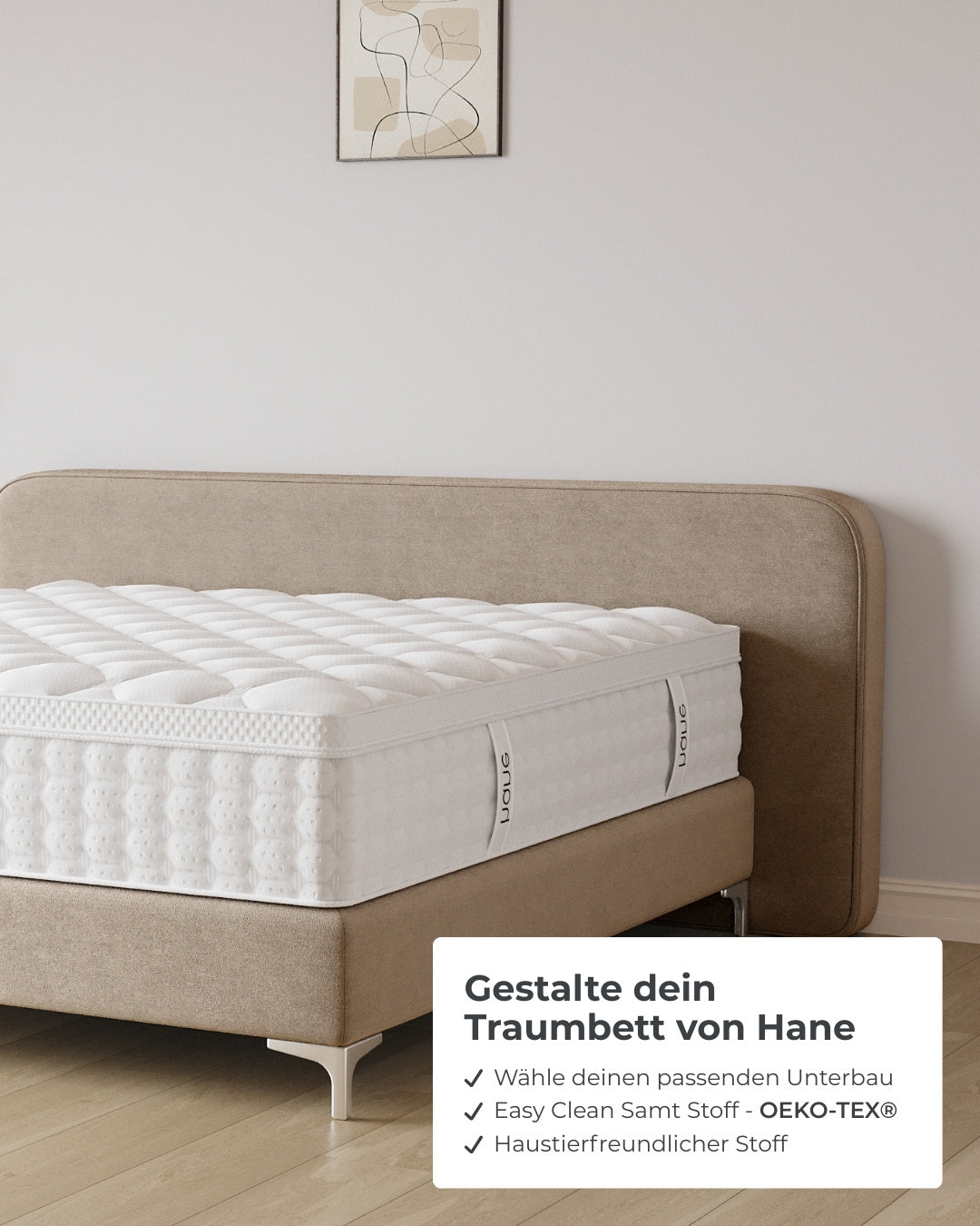 Boxspringbett Marley in Samt