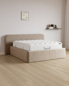 Bett mit XXL Stauraum Marley in Samt