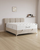 Bett mit Stauraum Monte in Samt