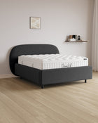 Bett mit Stauraum Pro Moon in Samt