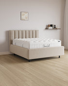 Bett mit Stauraum Pro Paris in Samt