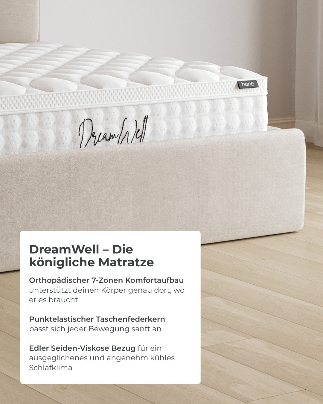 Bett mit XXL Stauraum Paris in Samt