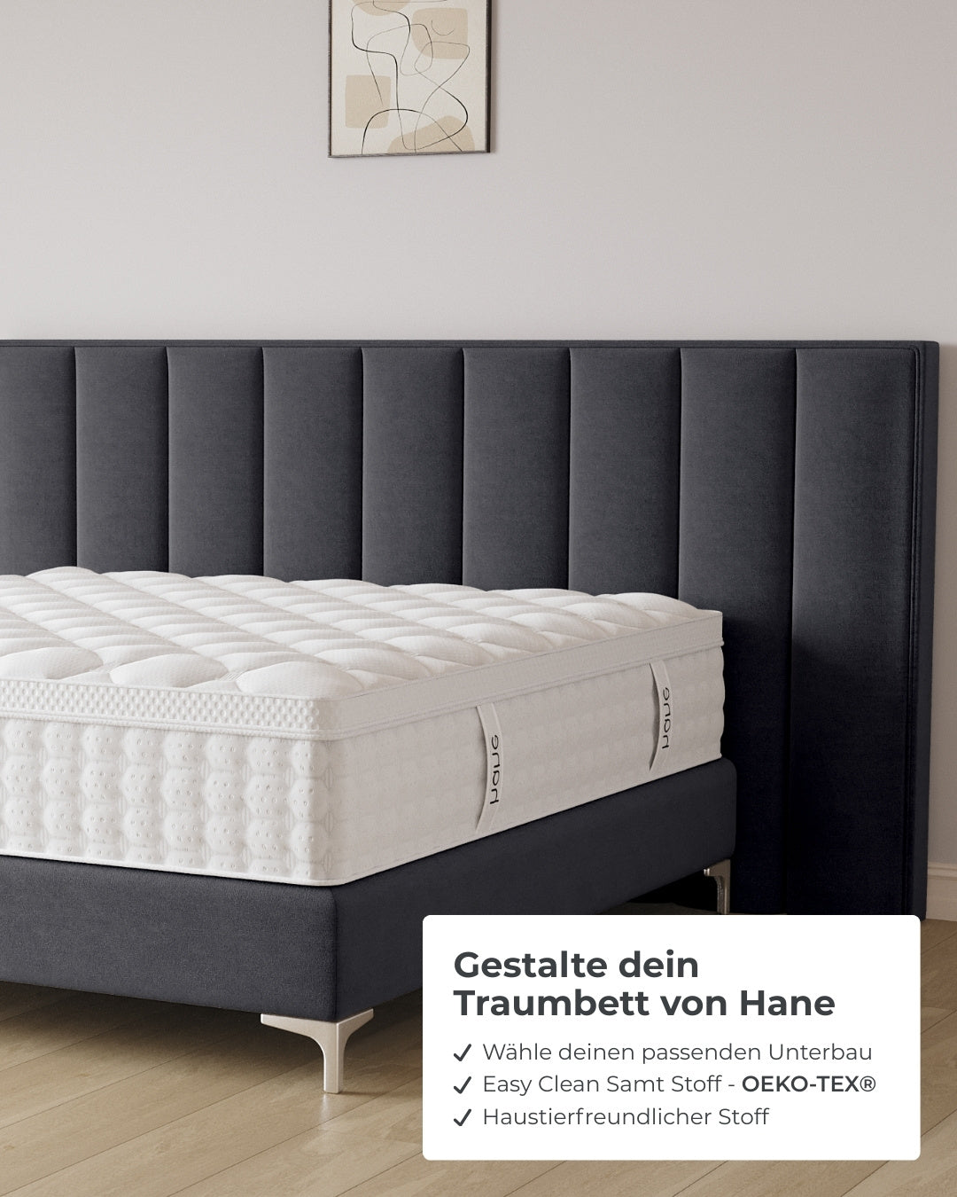 Boxspringbett Passion in Samt