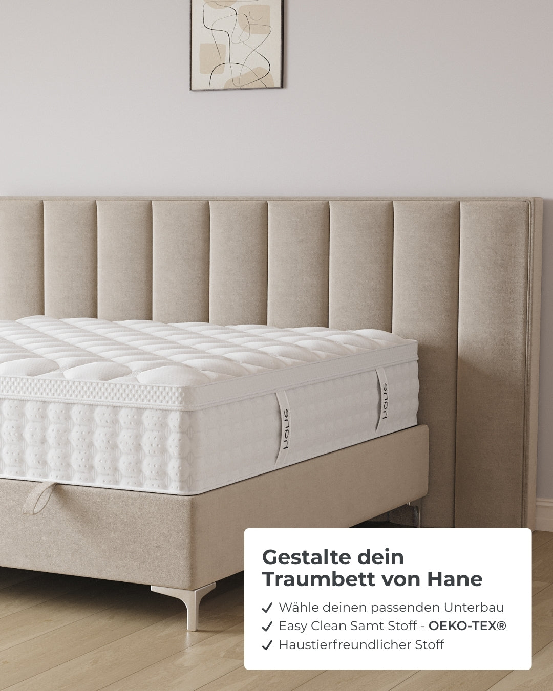 Bett mit Stauraum Passion in Samt