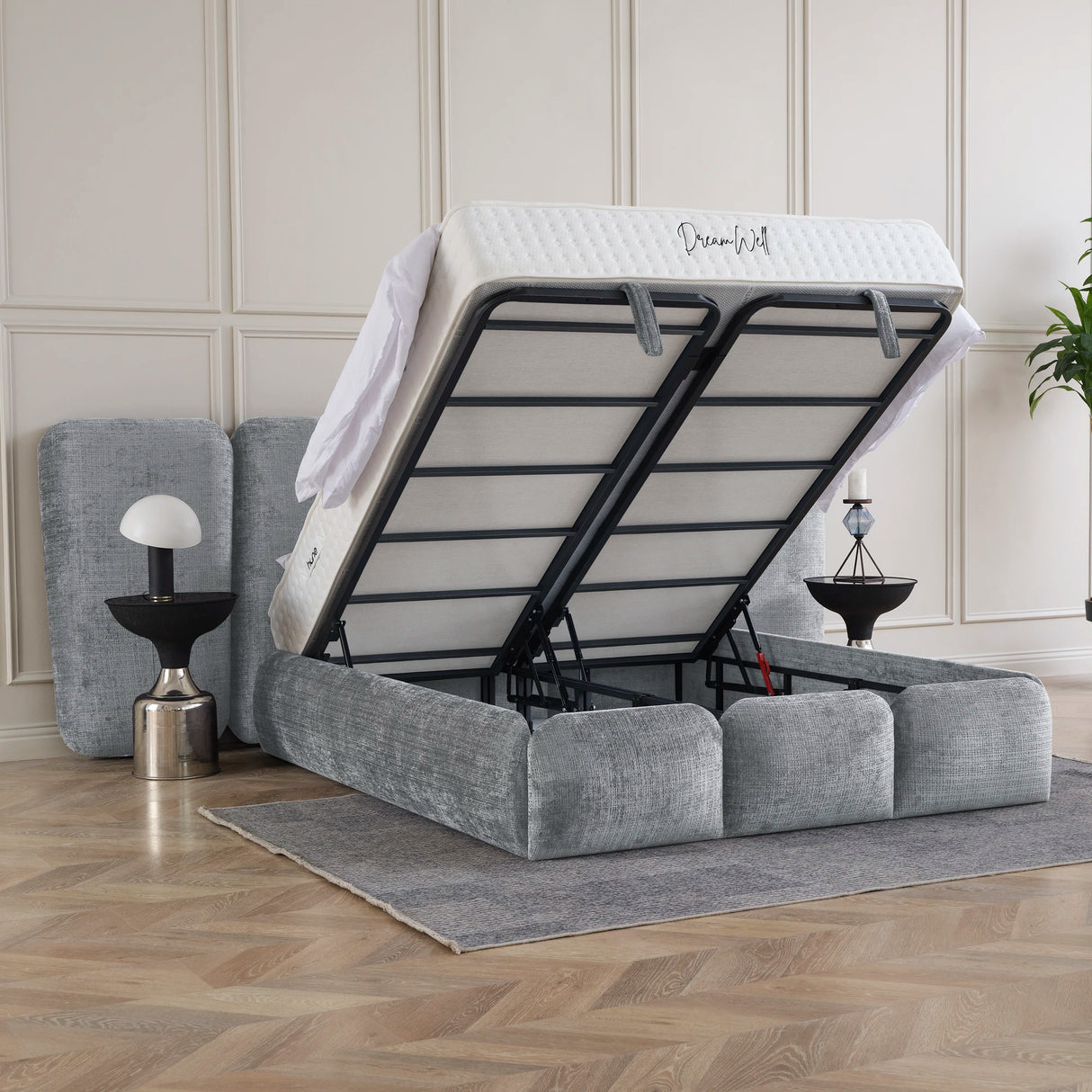 Bett mit Stauraum VERONICA XL