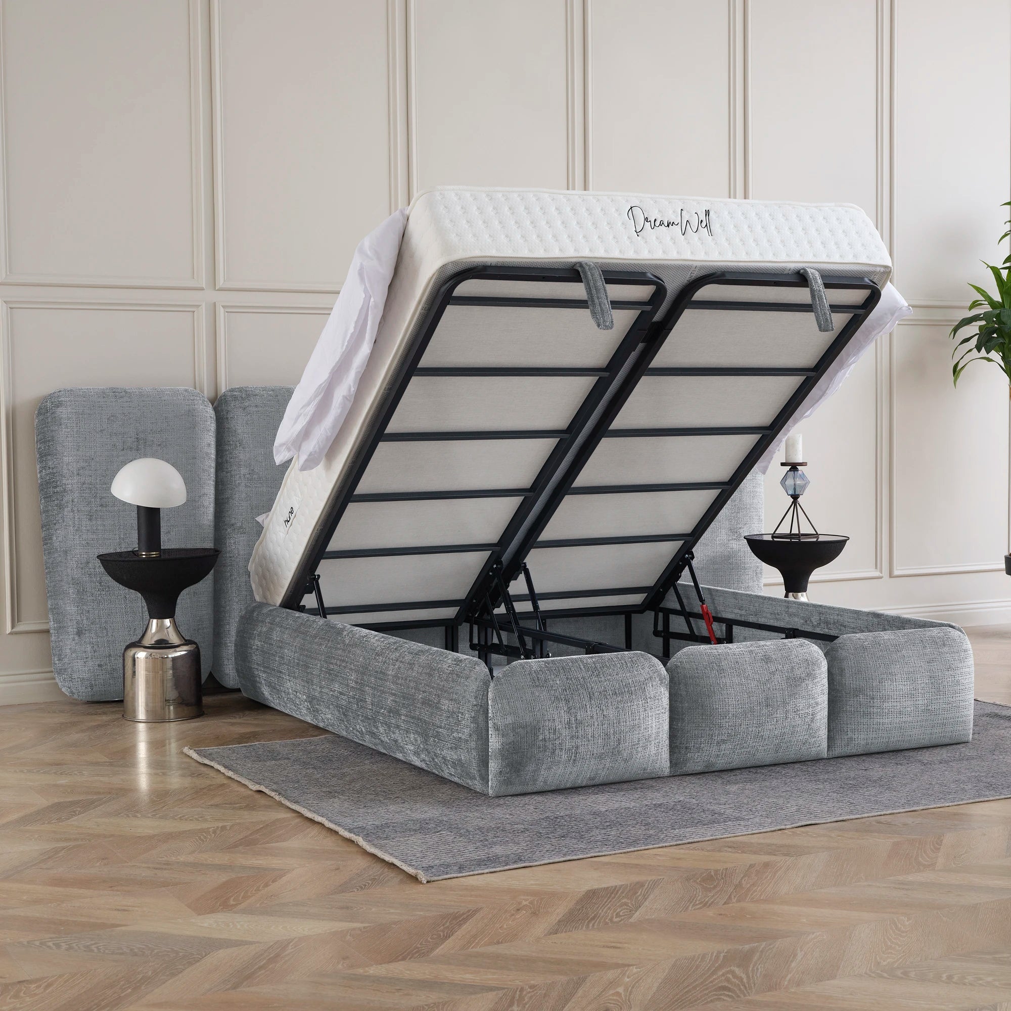 Designer Polsterbett mit Stauraum Veronica XL