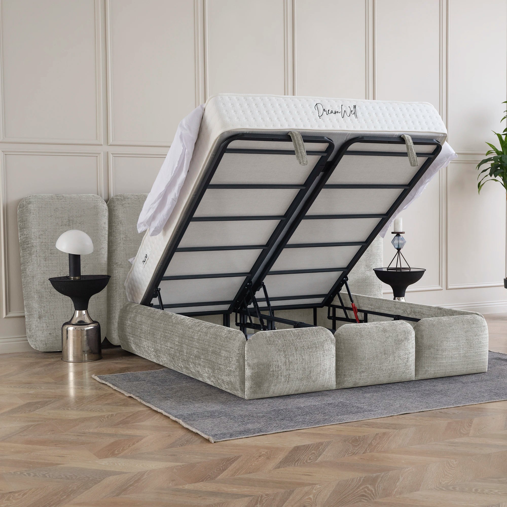 Designer Polsterbett mit Stauraum Veronica XL