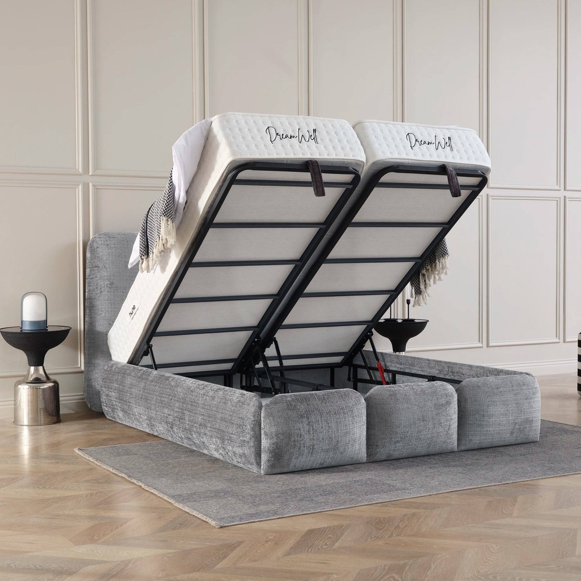 Designer Polsterbett mit Stauraum Veronica