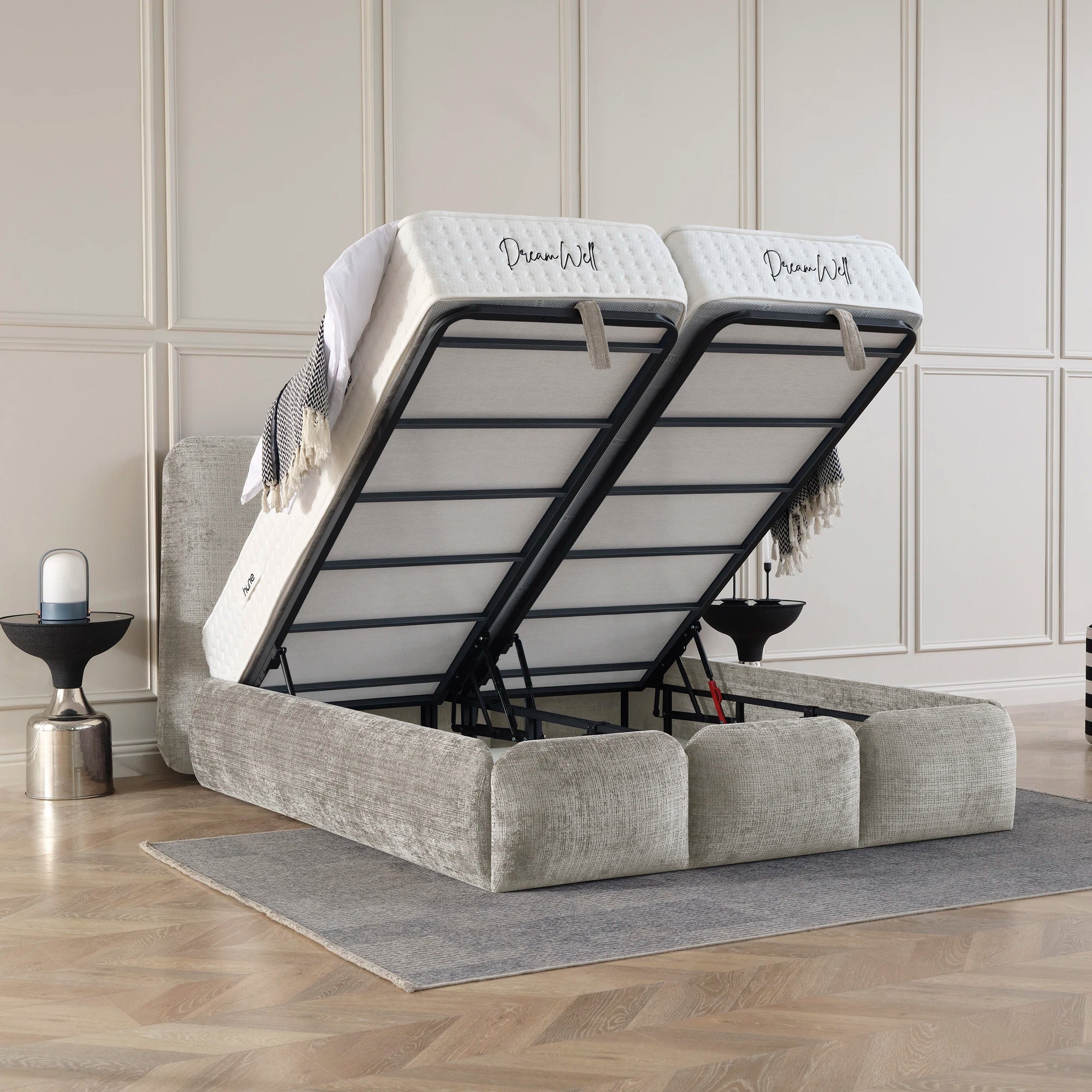 Designer Polsterbett mit Stauraum Veronica