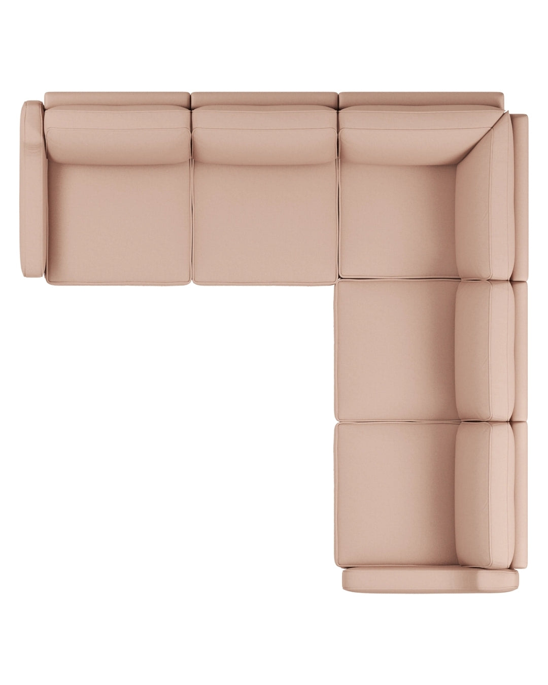 Modulares L Ecksofa Robin Medium mit Schlaffunktion