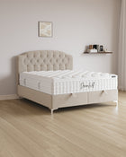 Bett mit Stauraum Royal in Samt