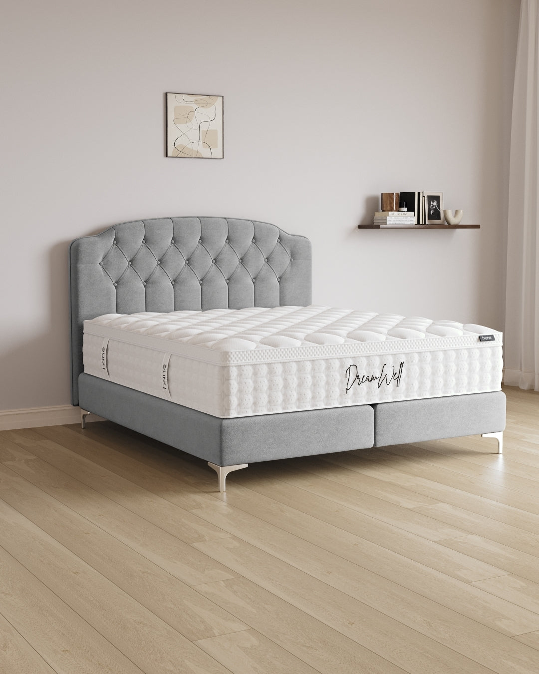 Boxspringbett Royal in Samt