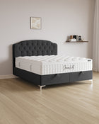 Bett mit Stauraum Royal in Samt