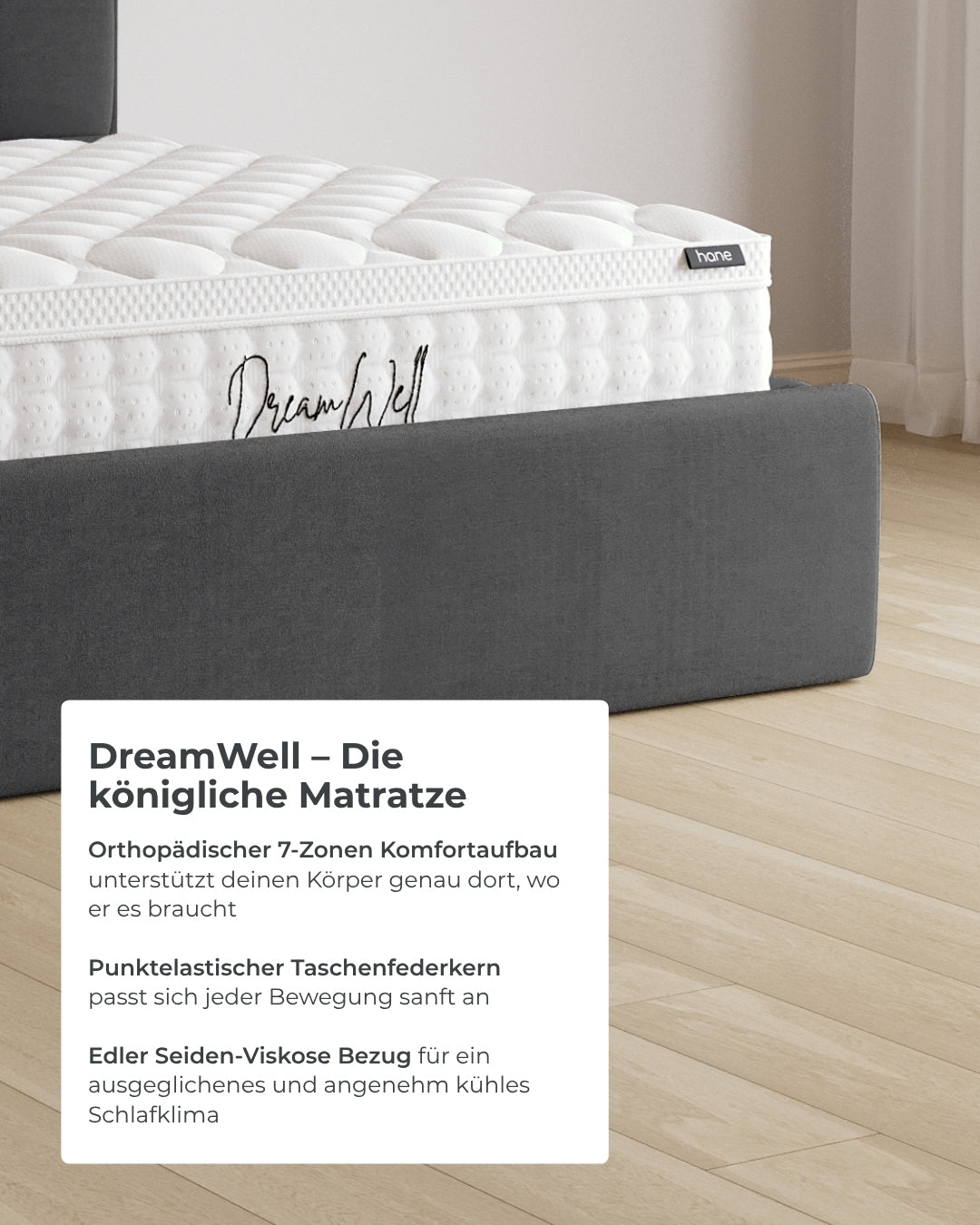 Bett mit XXL Stauraum Royal in Samt