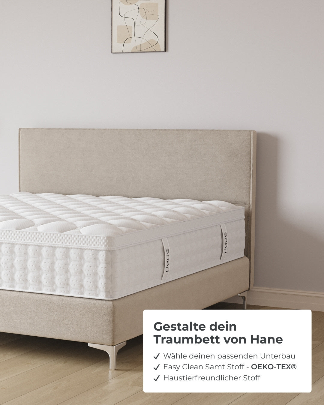 Boxspringbett Siena in Samt