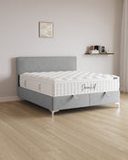 Bett mit Stauraum Siena in Samt