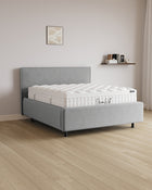 Bett mit Stauraum Pro Siena in Samt