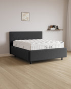 Bett mit Stauraum Pro Siena in Samt