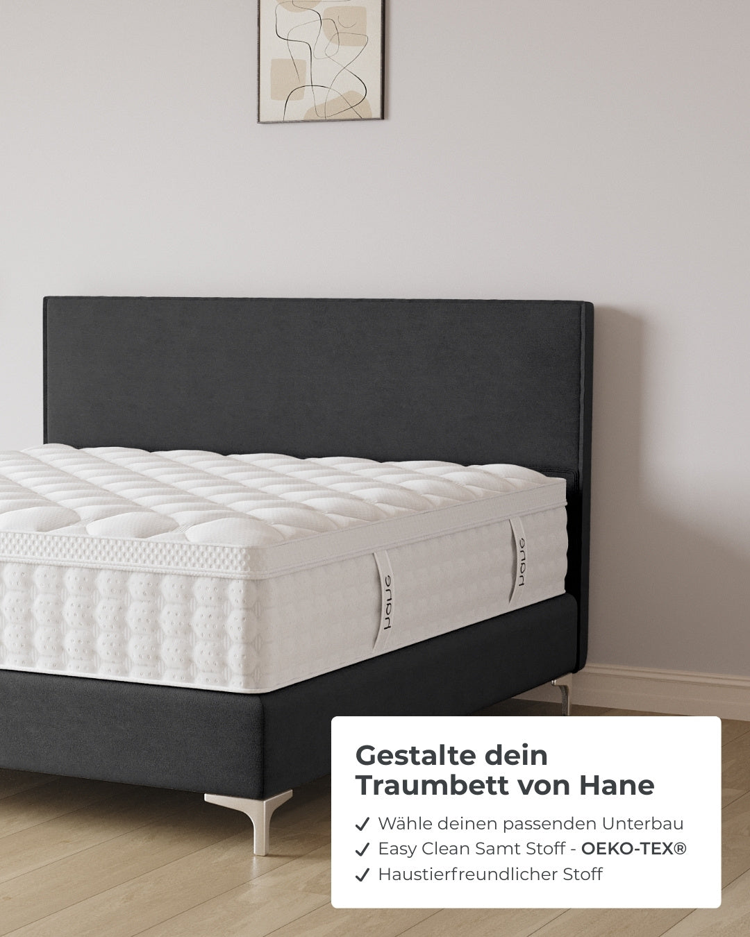 Boxspringbett Siena in Samt