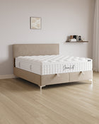 Bett mit Stauraum Siena in Samt