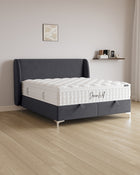 Bett mit Stauraum Sky in Samt