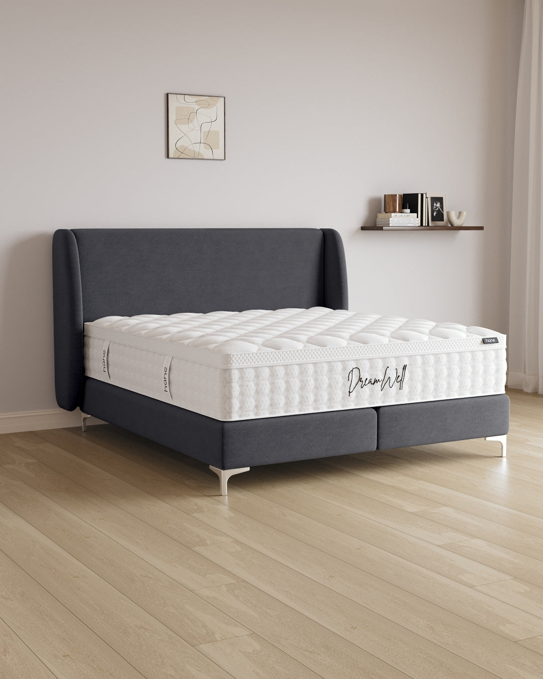 Boxspringbett Sky in Samt