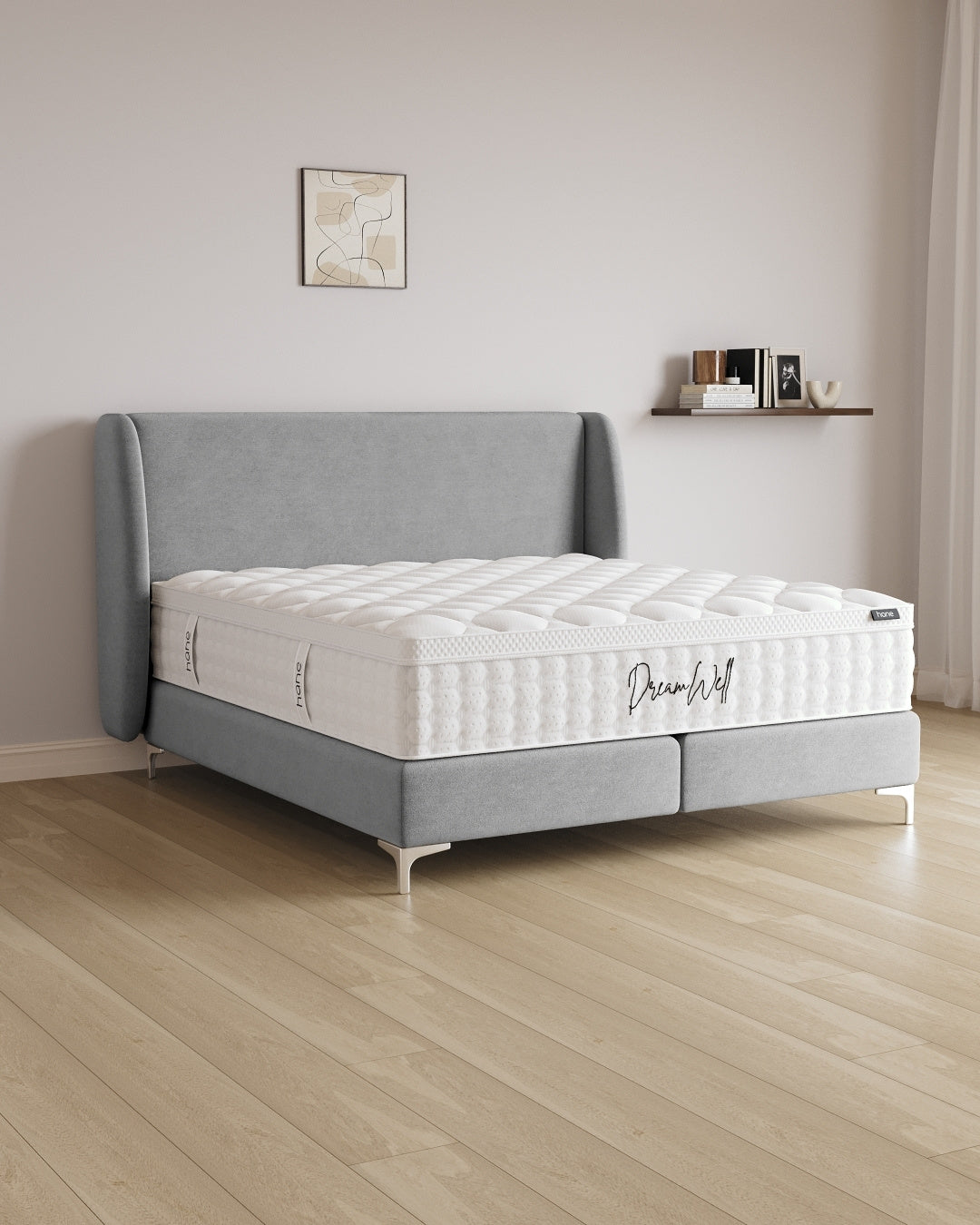 Boxspringbett Sky in Samt