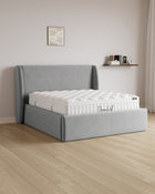 Bett mit XXL Stauraum Sky in Samt