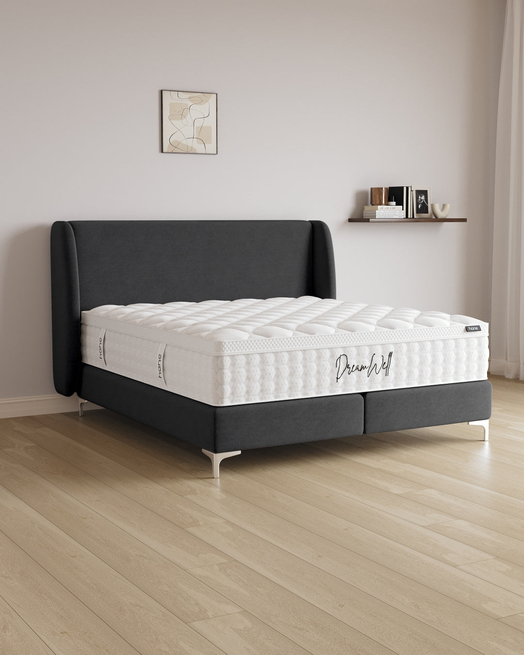 Boxspringbett Sky in Samt