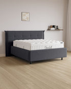 Bett mit Stauraum Pro Soho in Samt