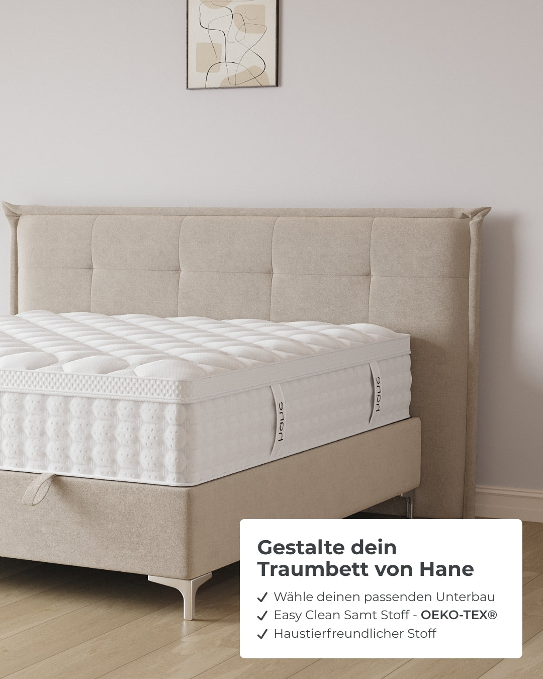 Bett mit Stauraum Soho in Samt