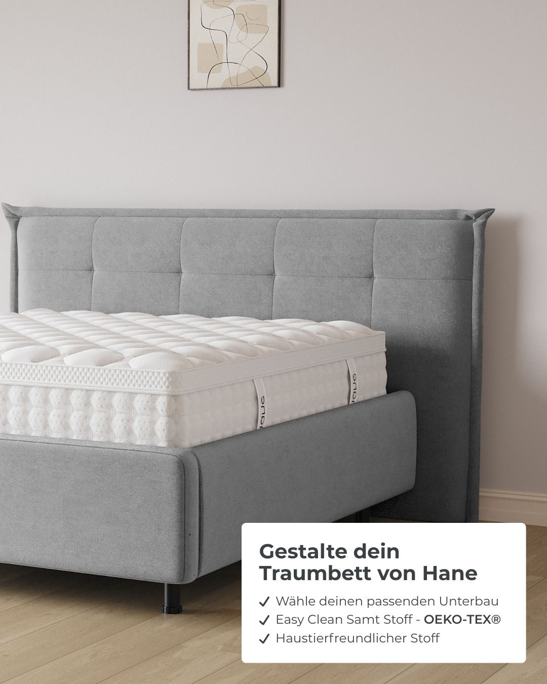 Bett mit Stauraum Pro Soho in Samt