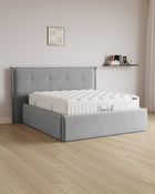 Bett mit XXL Stauraum Soho in Samt