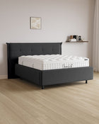 Bett mit Stauraum Pro Soho in Samt