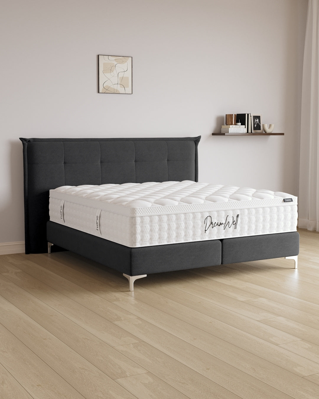 Boxspringbett Soho in Samt