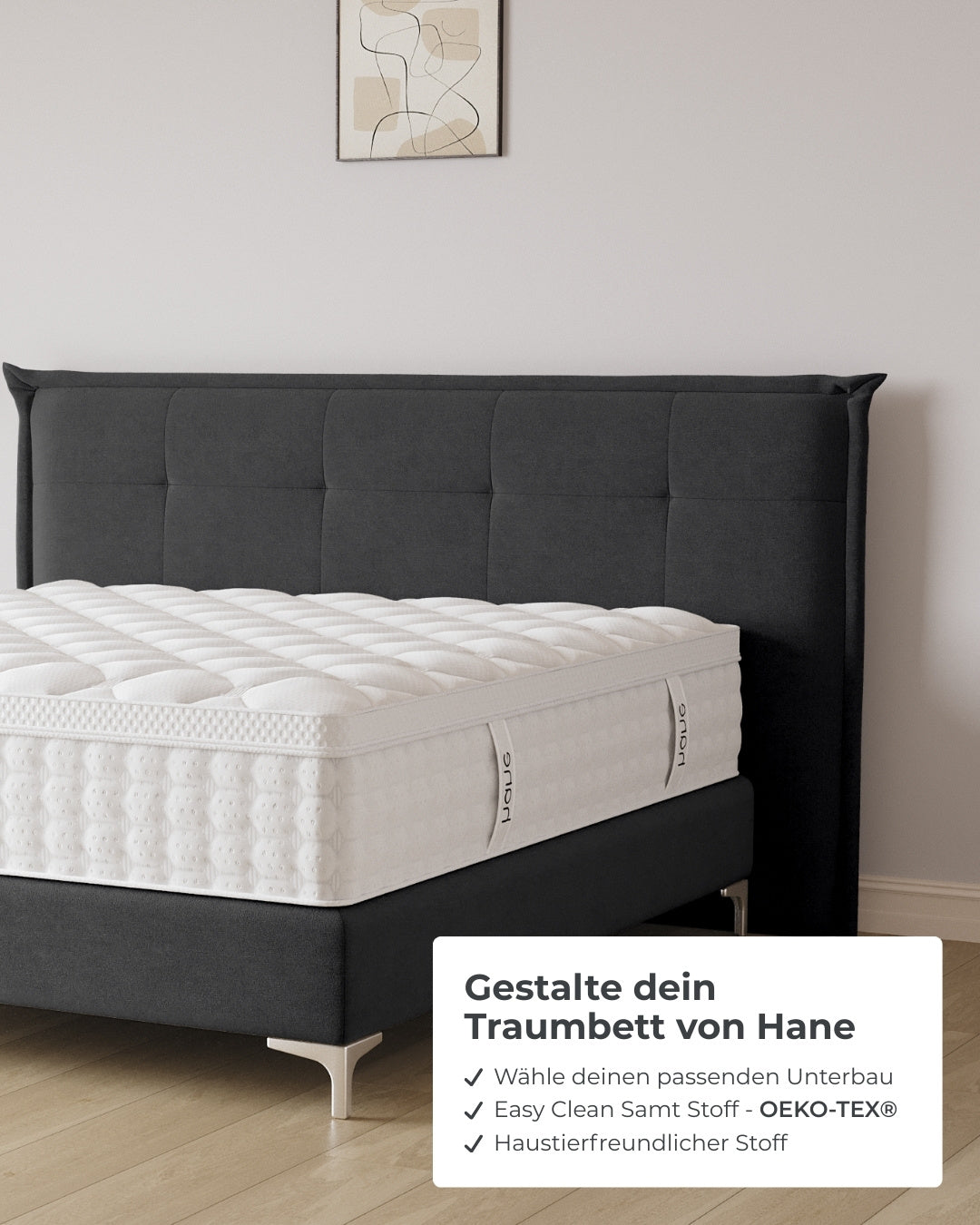 Boxspringbett Soho in Samt